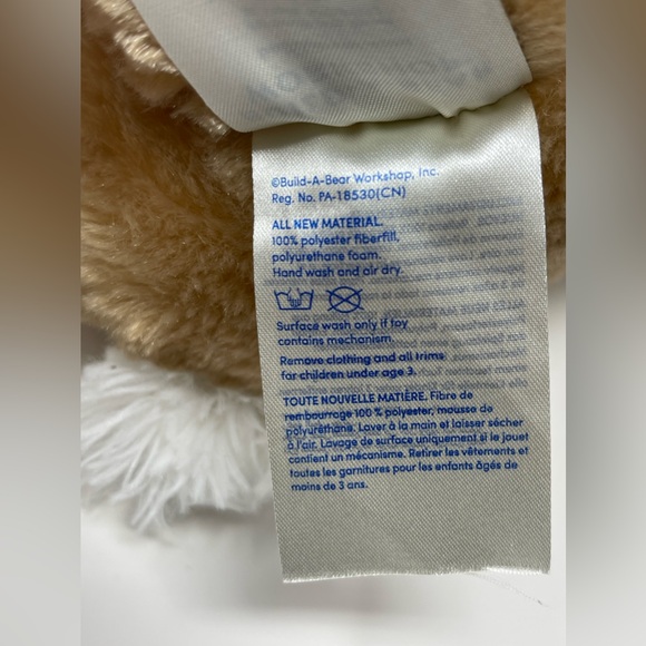 BUILD-A-BEAR: ‘Pawlette’ Bunny Rabbit Plush Stuffed Animal, Brown/Pink - Picture 7 of 11